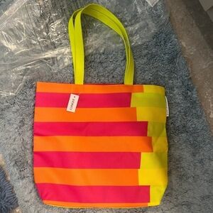 Clinique Striped Tote Bag New